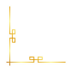 gold modern corner edge
