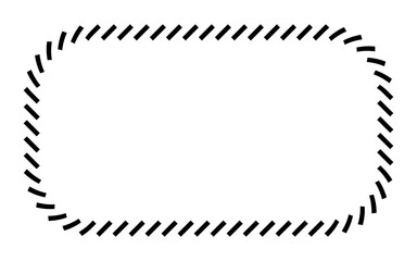 slant line border frame
