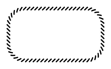 slant line border frame
