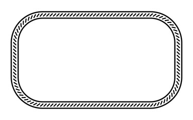 slant line border frame
