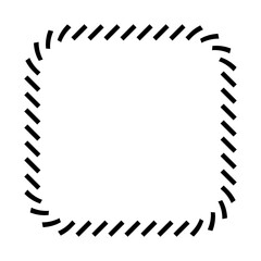 slant line border frame
