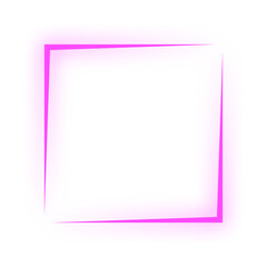 neon square frame
