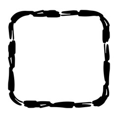 scribble doodle square frame
