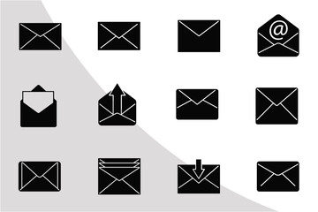 E-mail Icons Fill, Email Fill Svg, E-mail Icon Bundle, Icon Bundle, Message Svg, Mails, Mailing, Svg Cut File,