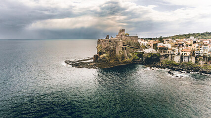 lungomare di acicastello drone nature