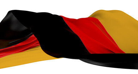 Naklejka premium Germany flag. Flag with a beautiful glossy silk