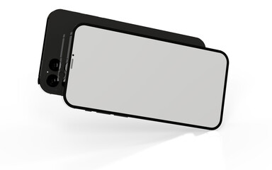 New realistic mobile phone smartphone mockup