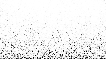 Grunge speckle texture. Dirty particles faded frame. Grungy splashed particles wallpaper. Speckle gradient effect. Splattered particles, splashes, drops wallpaper. Distress grain background.