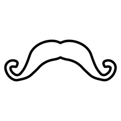 Obraz premium doodle moustache element 