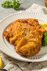 Homemade Deep Fried German Pork Schnitzel