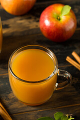 Organic Warm Apple Cider Cocktail