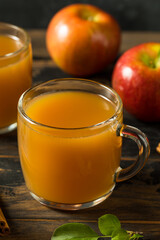 Organic Warm Apple Cider Cocktail