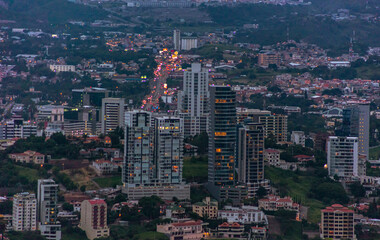 Obraz premium drone shot from tegucigalpa Honduras