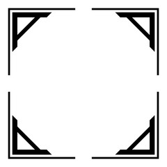 art border square frame
