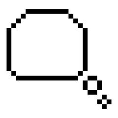 pixel thought bubble
