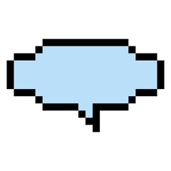 Obraz premium pixel speech bubble 