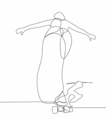 Man doing sport vector illustration