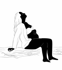 silhouette of a person