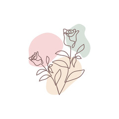 flower lineart aesthetic