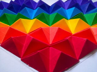 colorful paper origami 