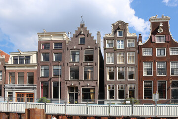 Amsterdam downtown, Traditional old houses and a canals