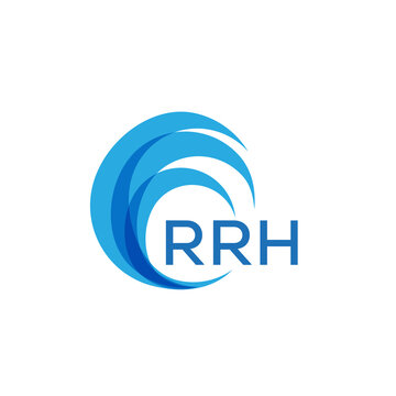 RRH letter logo. RRH blue image on white background. RRH Monogram logo design for entrepreneur and business. RRH best icon.
