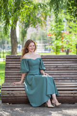 Portrait of a red-haired young woman