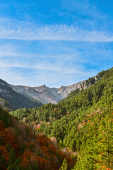 Autumn landscape in Greece  mountains