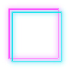 neon light square frame
