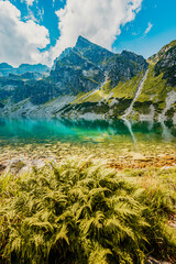 Tatra National Park in Poland. Tatra mountains panorama,  Hiking in Gasienicowa valley (Hala Gasienicowa) to Czarny Staw Gąsienicowy near Kasprowy Wierch © Zedspider