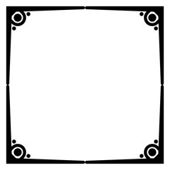 art border square frame
