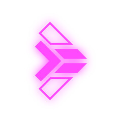 neon tech arrow
