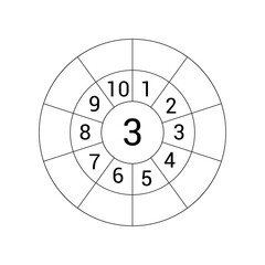 Times table target circle worksheet. Multiplication circle