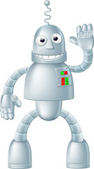 Obraz na płótnie Canvas Fun Robot Charcater