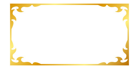 gold art rectangle frame
