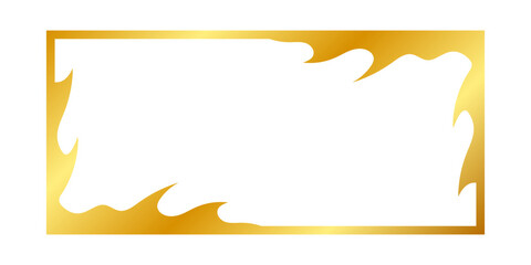 gold art rectangle frame
