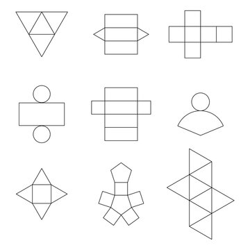3d shape nets worksheet in mathematics
