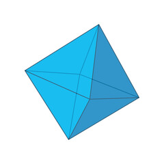 3D model of octahedron shape