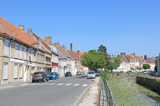 Street in Bergues, France