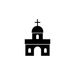 Church icon isolated on white background