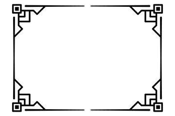geometric art rectangle frame
