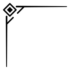 Obraz premium geometric art corner edge 