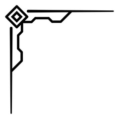 geometric art corner edge
