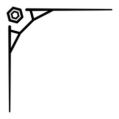 Obraz premium geometric art corner edge 
