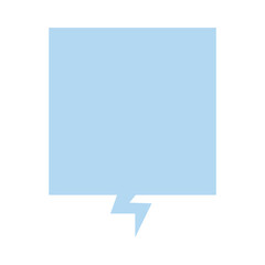 Fototapeta premium pastel square speech box 