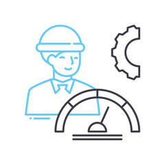 high performance line icon, outline symbol, vector illustration, concept sign