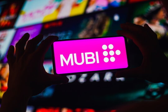 September 2, 2022, Brazil. In this photo illustration, the Mubi logo is displayed on a smartphone screen.
