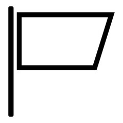 outline flag icon element
