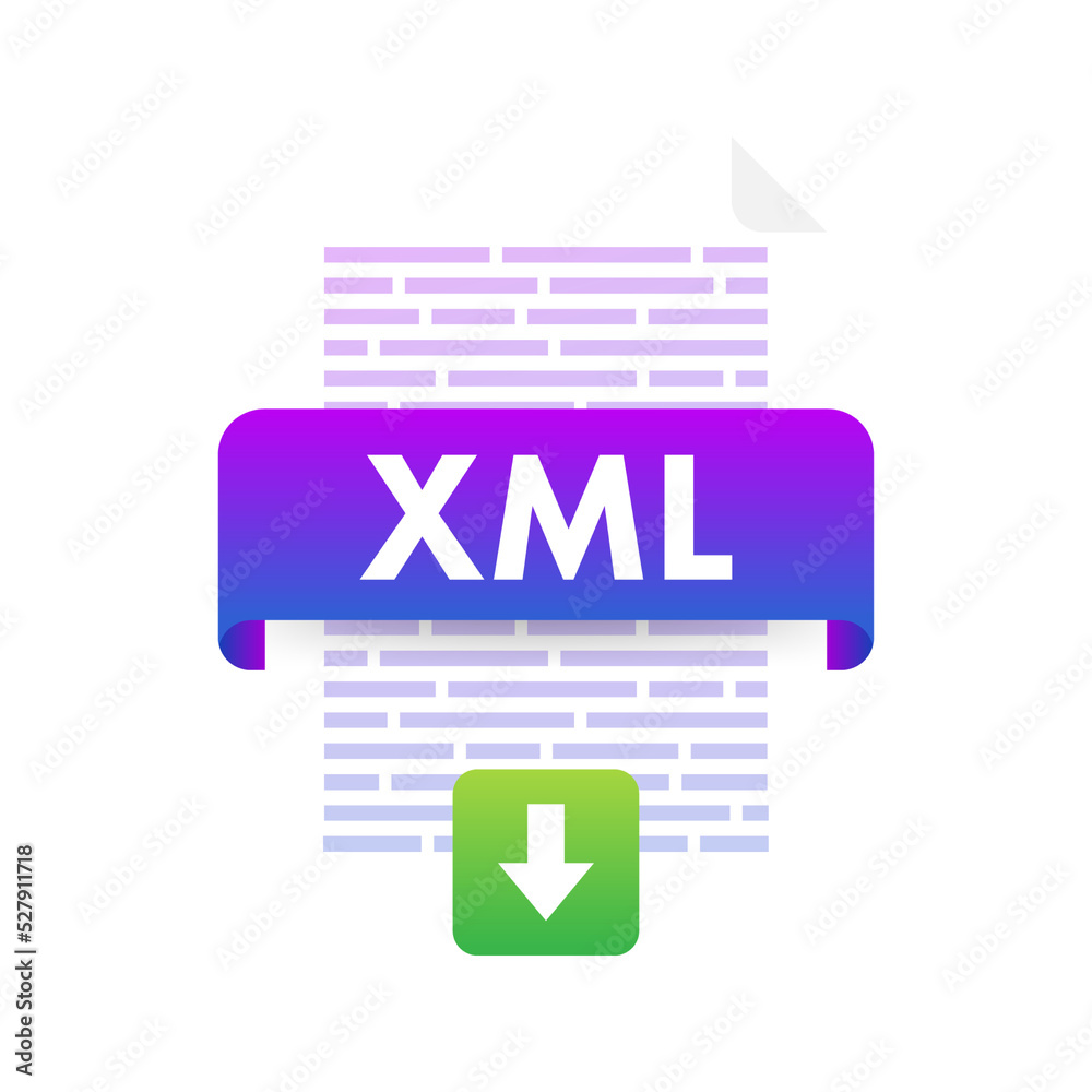 Poster flat xml for paper design. flat isometric vector illustration. design element. computer technology i
