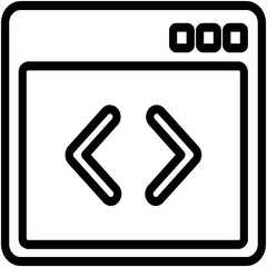 Obraz premium html coding Isolated Vector icon which can easily modify or edit
